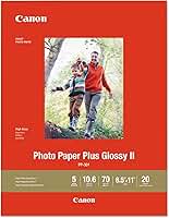 Canon 1432C003 Papel Fotográfico Mais Brilhante Ii 8.5" X 11" 20 Folhas 8,5 'X 11' (20 Folhas)