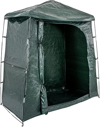 YETINGSHOP Tienda de campaña de almacenamiento para bicicletas, cobertizo impermeable para jardín, patio trasero, edificios, cobertizos de