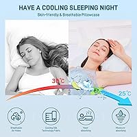 Vista 6 de Almohada cervical para dormir, almohada de espuma viscoelástica en forma de mariposa para aliviar el dolor de cuello, espuma BASF refrescante