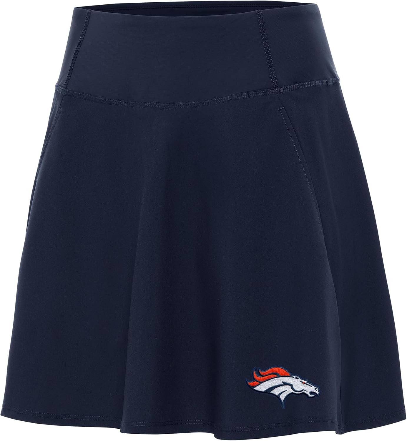 Antigua Women's Navy Denver Broncos Chip Skort