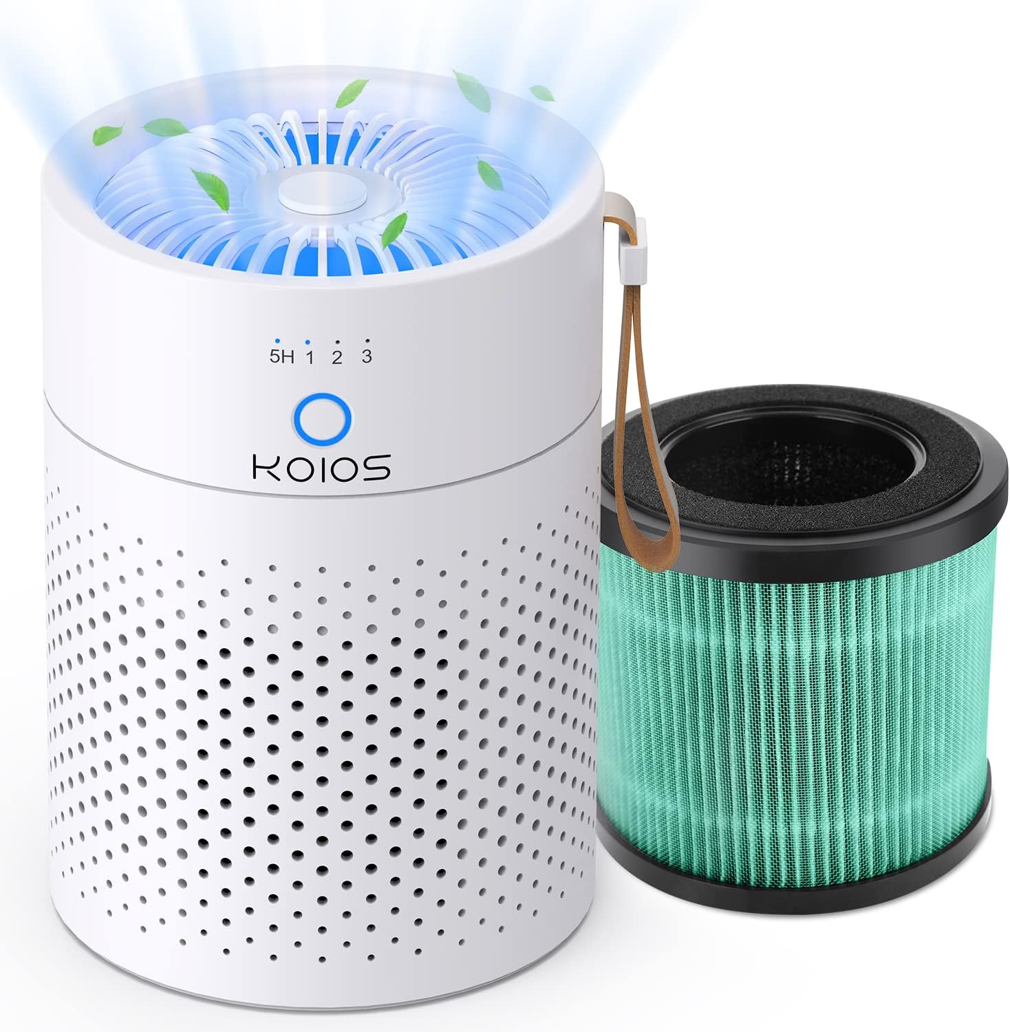 Air Purifier for Bedroom, KOIOS H13 True HEPA Filter Air