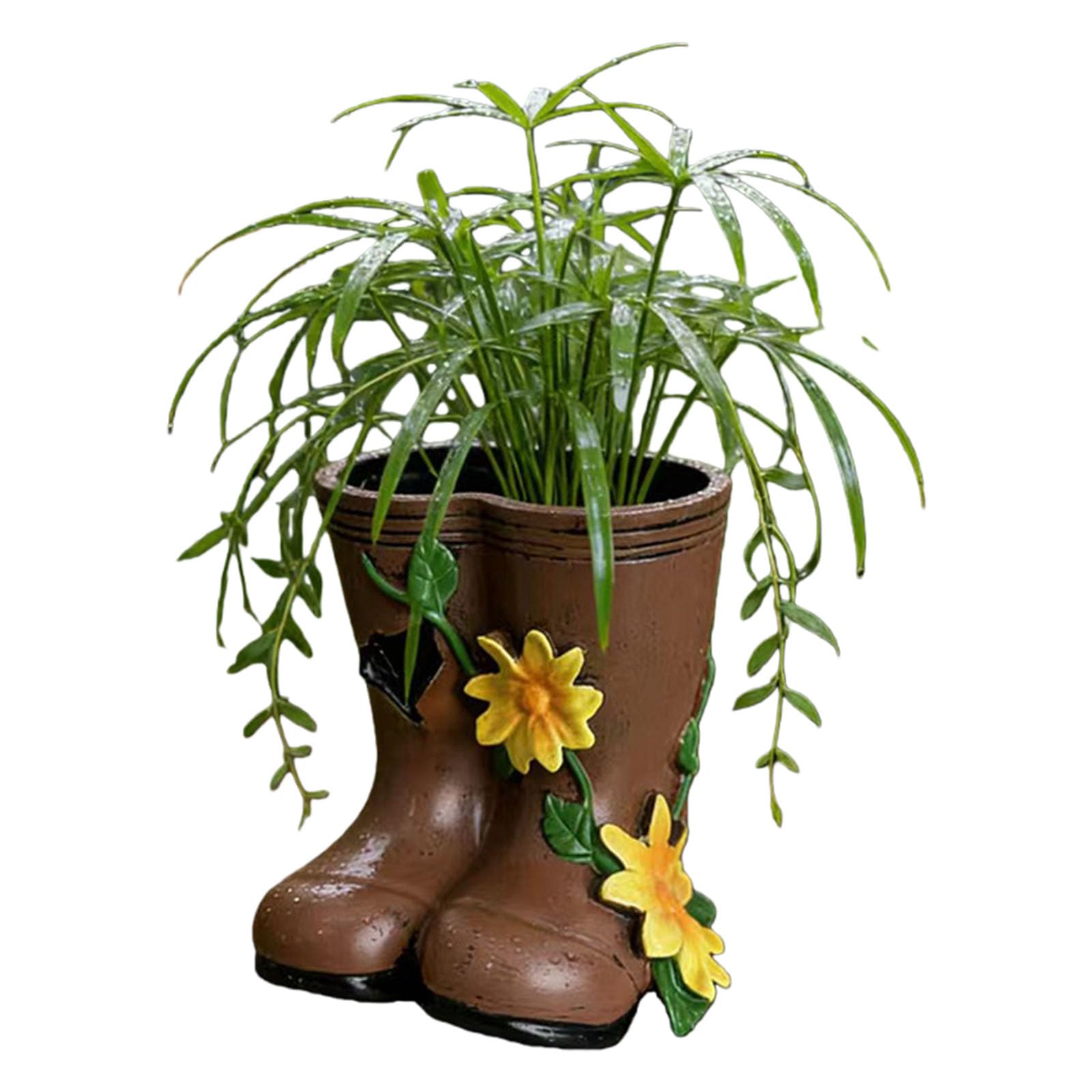 Xjdzineq Decorative Boot Vase for Succulents Cacti, Garden Home Centerpiece with Drainage Hole Small Succulents Pots with Drainage