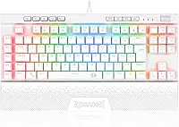 Redragon TECLADO OPTICO GAMER MAGIC-WAND PRO RGB BRANCO SWITCH AZUL ABNT2