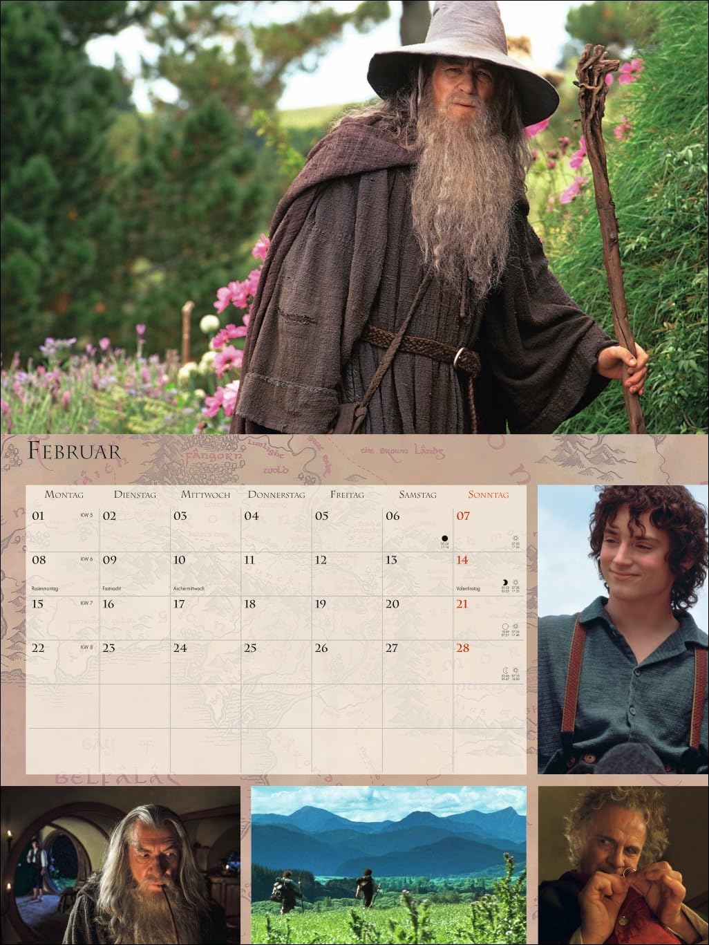 Der Herr der Ringe Broschur XL Kalender 2027: Wandkalender mit fesselnden Filmszenen aus der erfolgreichsten Filmtrilogie. Broschürenkalender 2027 mit Poster zum Heraustrennen.