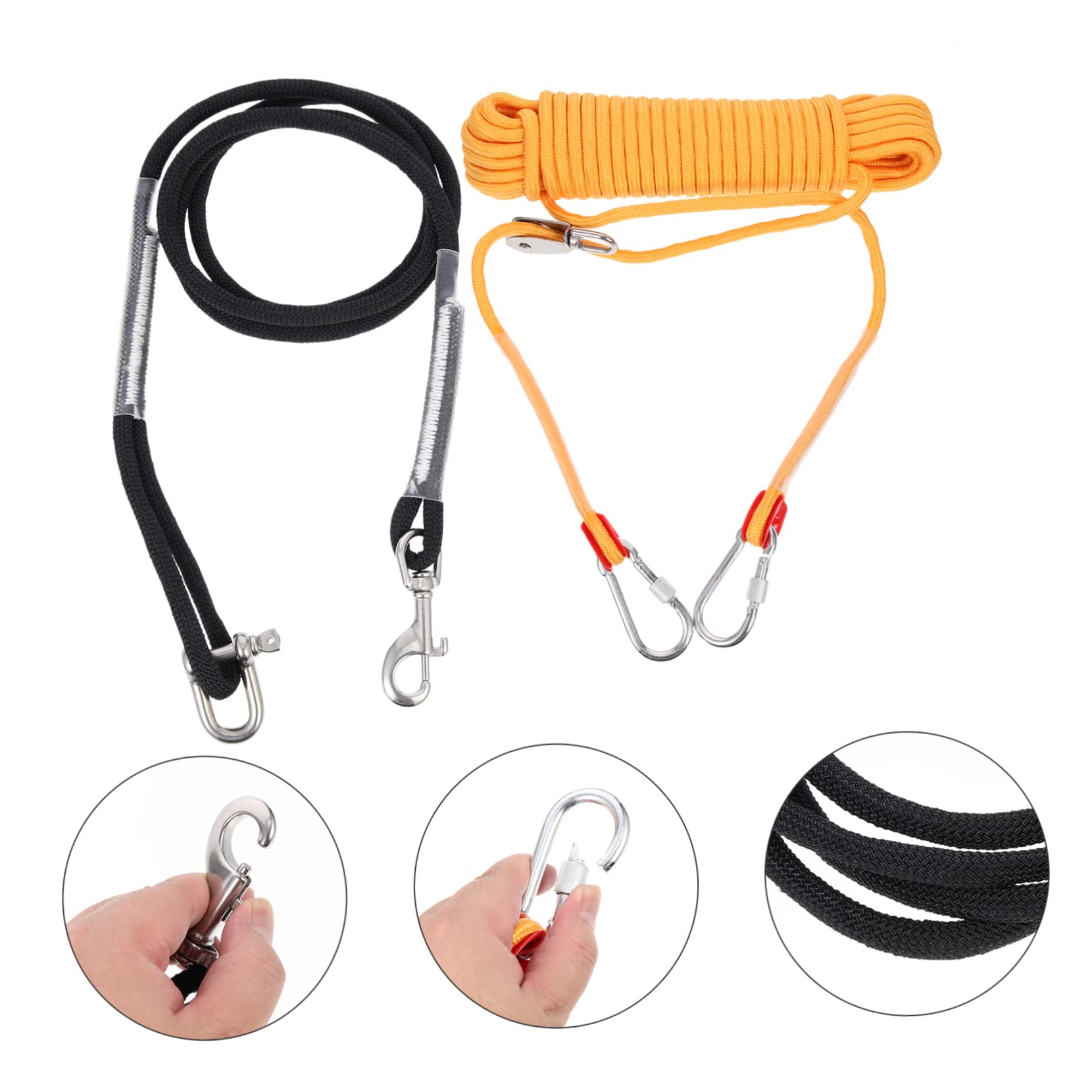 COLLBATH Equipo De Acampada Correa Perros Cadena Resistente Cable para Cachorros Diseño Hermoso y Práctico