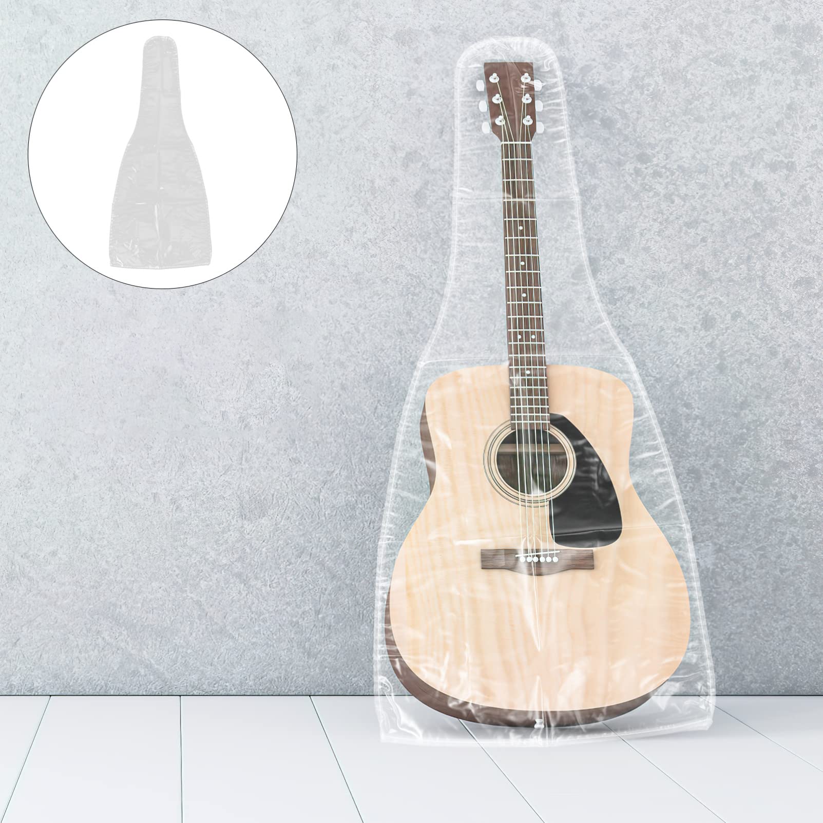 CATIEBYE Guitar Cover Durable Electric Guitar Protector with Function Transparent Matte Design for Easy Cleaning and Compact Storage for Long Term Instrument Care