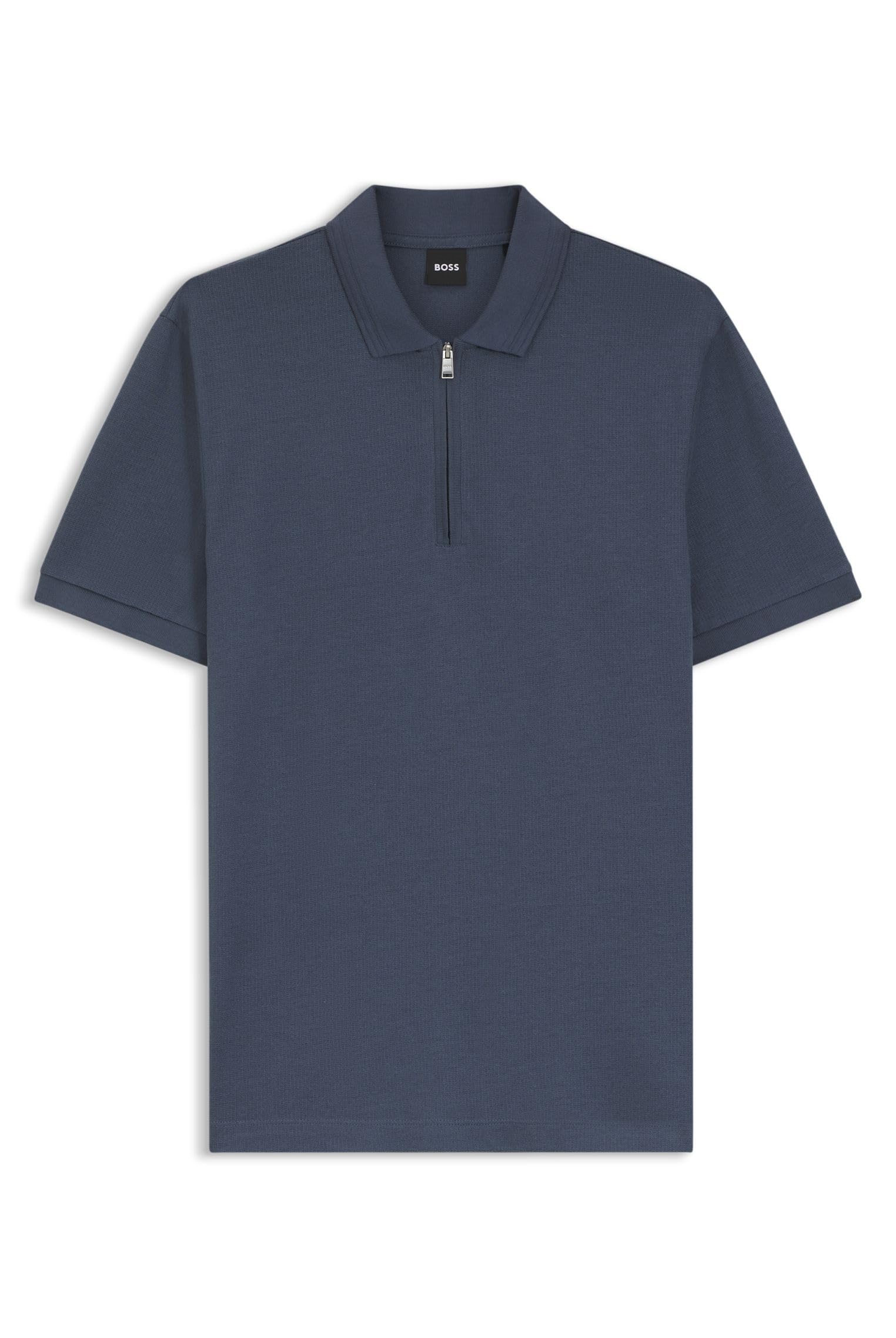 BOSS Herren H-Paras 70 Poloshirt aus Baumwoll-Mix mit Reißverschlussleiste