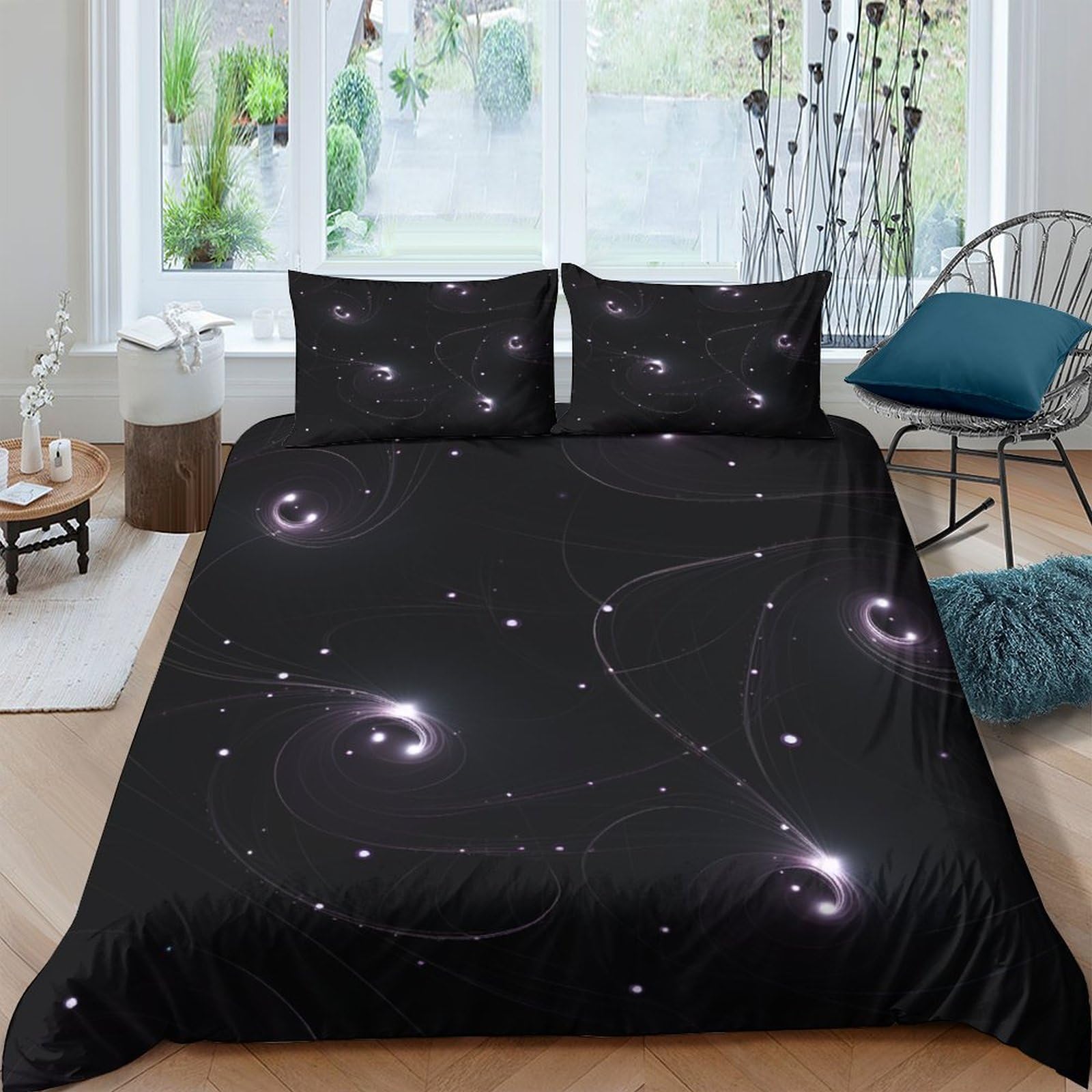 Housse de couette chatons avec fermeture éclair parure lit 3D microfibre douce