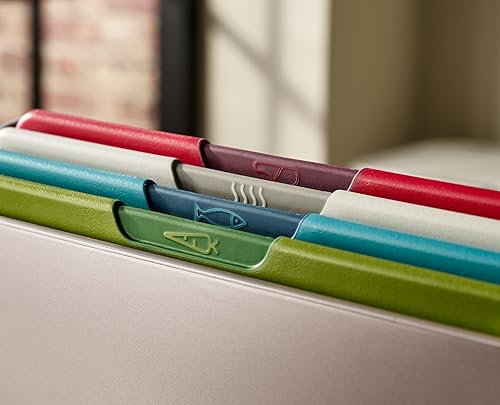 Miniatura 5 de Joseph Joseph Folio Icon - Juego de tablas de cortar con cuchillo de chef (4 piezas)