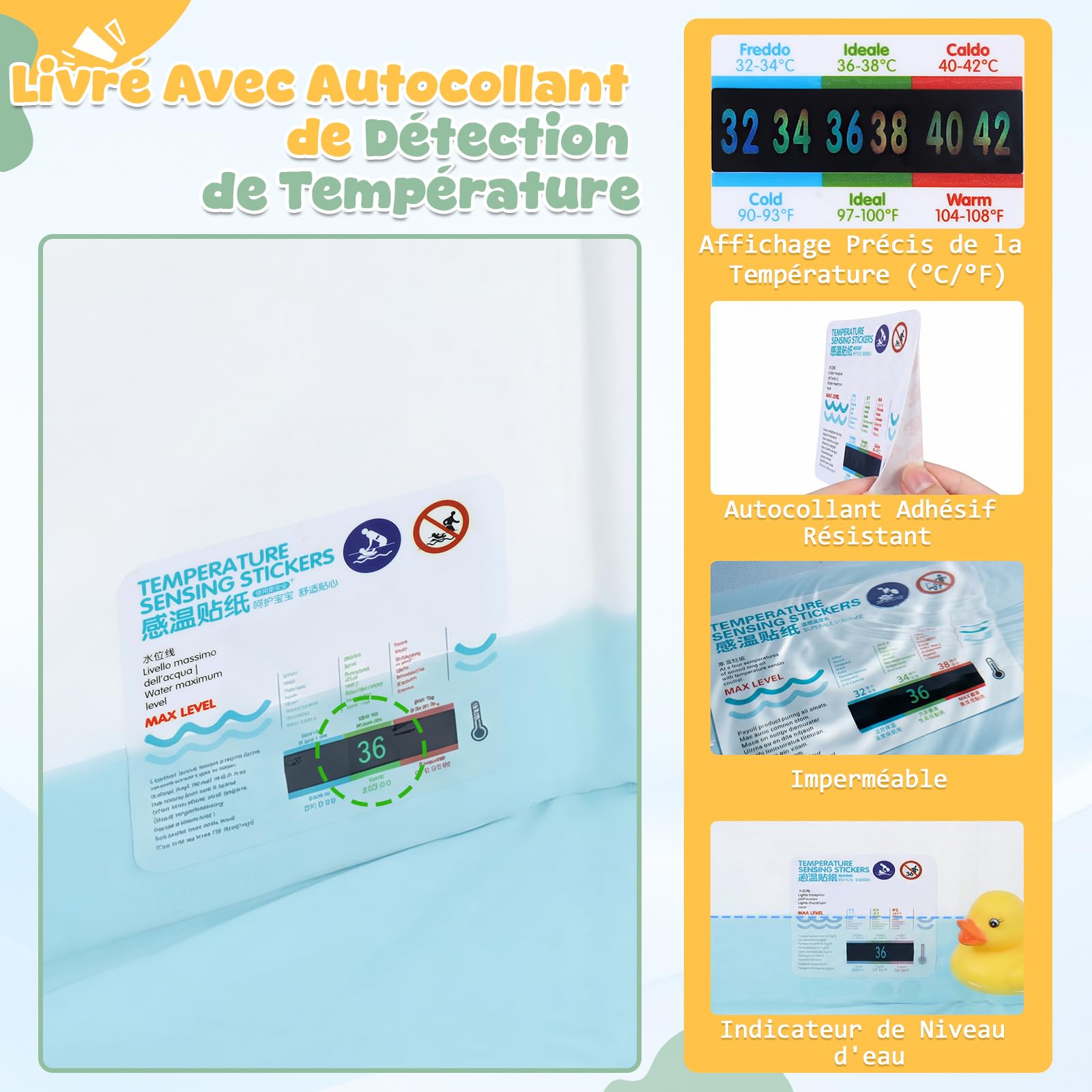 Orzbow Baignoire Pliable Bébé, Grande Baignoire avec Base Antidérapante, Vert, 6 Mois à 6 Ans