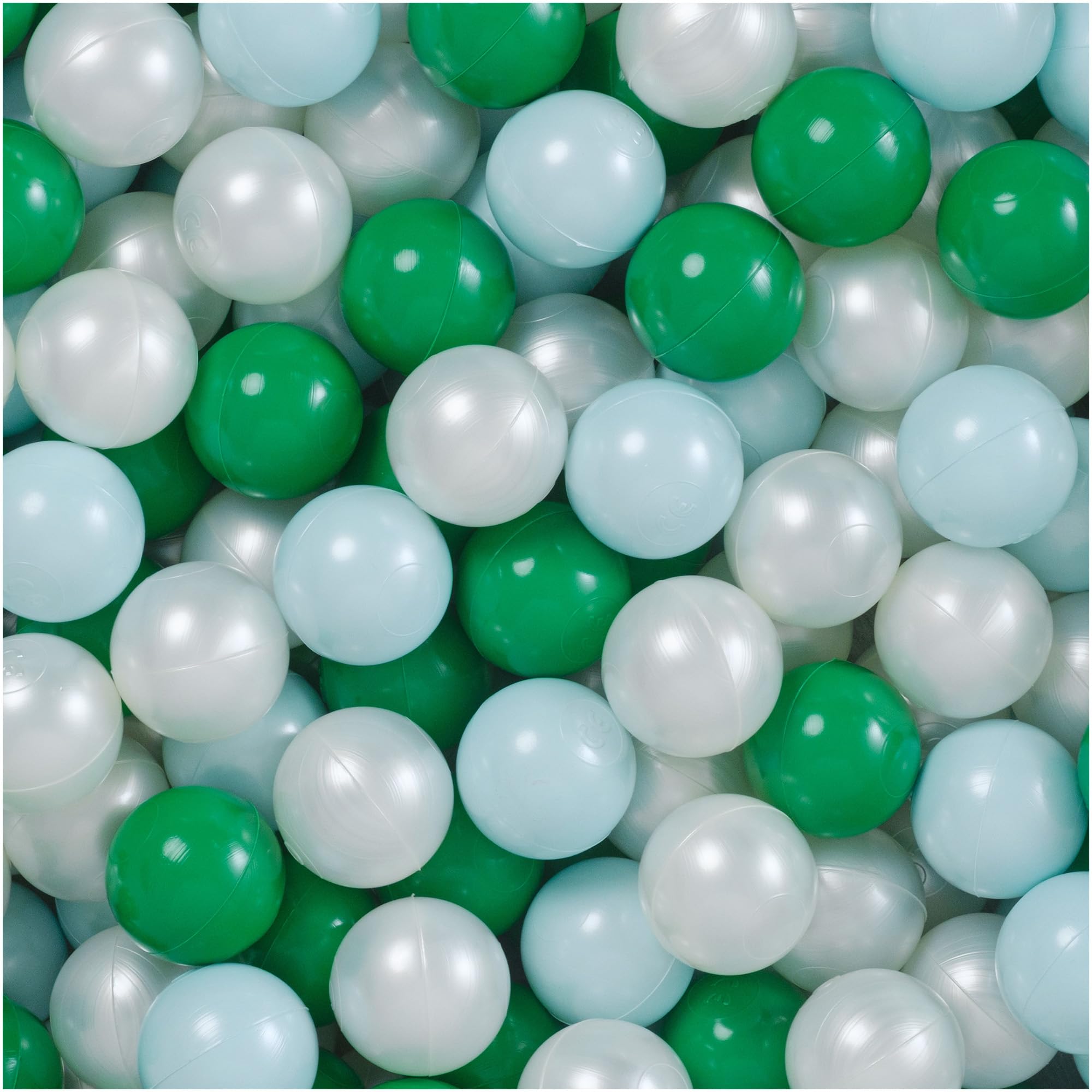 MISIOO Bolas para piscina de bolas – bolas de 6 cm de diámetro – bolas de plástico fabricadas 100% LDPE – Juguete bebé
