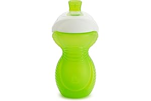 Click Lock Bite Proof Sippy Cup for Mindful Toddlers: 9 oz, Green