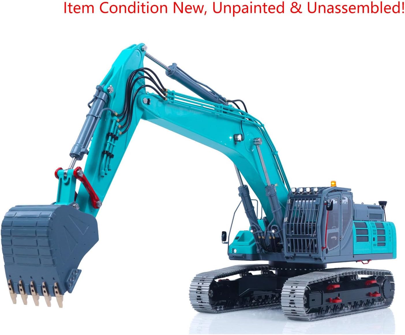 Sk500Lc LESU 1/14 Metal RC Hydraulic Excavator Radio Control Digger Model Kit 6Ch Valve CNC Body Construction Vehicles Lights Hobby Grade Model for Ages 14+