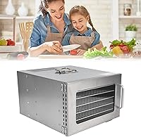 Vista 8 de Máquina secadora deshidratadora de alimentos, 6 capas de temperatura ajustable, secador de frutas de carne seca, para verduras, cecina, especias