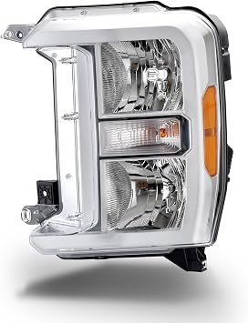 Headlights Assembly Compatible with Ford F250 Super Duty 2023 2024, Headlamp Left Driver Side Replacement FO2502429 PC3Z13008G