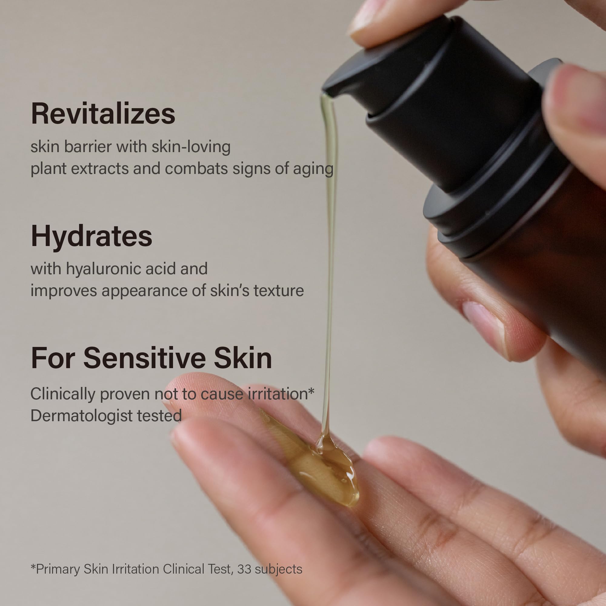 Melixir Vegan Bamboo Hydration Serum, Moisturizing Face Serum for Sensitive & Acne-Prone Skin, Hyaluronic Acid & Centella Asiatica, Improves Skin Texture & Wrinkles, Daily Korean Skincare (1.7 fl.oz.)