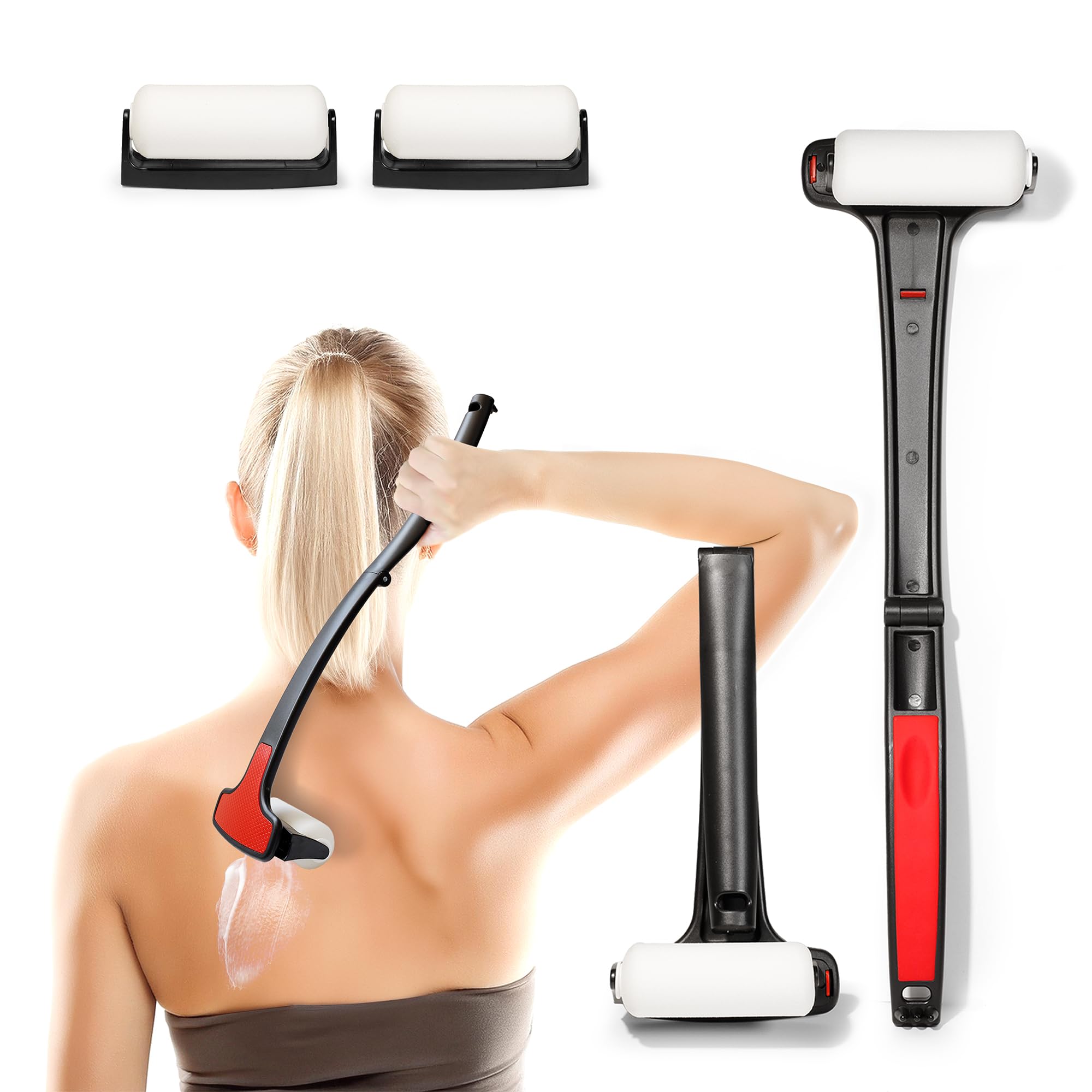 Easy Long Reach Back Lotion and Sunscreen Applicator - Perfect Lotion Applicator for The Back - Easy to Use Back Lotion Applicator