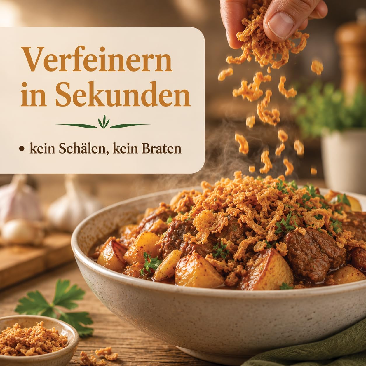 GiDeli Röstzwiebeln 3x5kg - Knusprig Geröstete Zwiebeln, 100% Natürlich - Kross & Aromatisch für Hot Dogs, Burger & Salate - Gebratene Zwiebeln zum Verfeinern von Suppen, Aufläufen & Fleisch