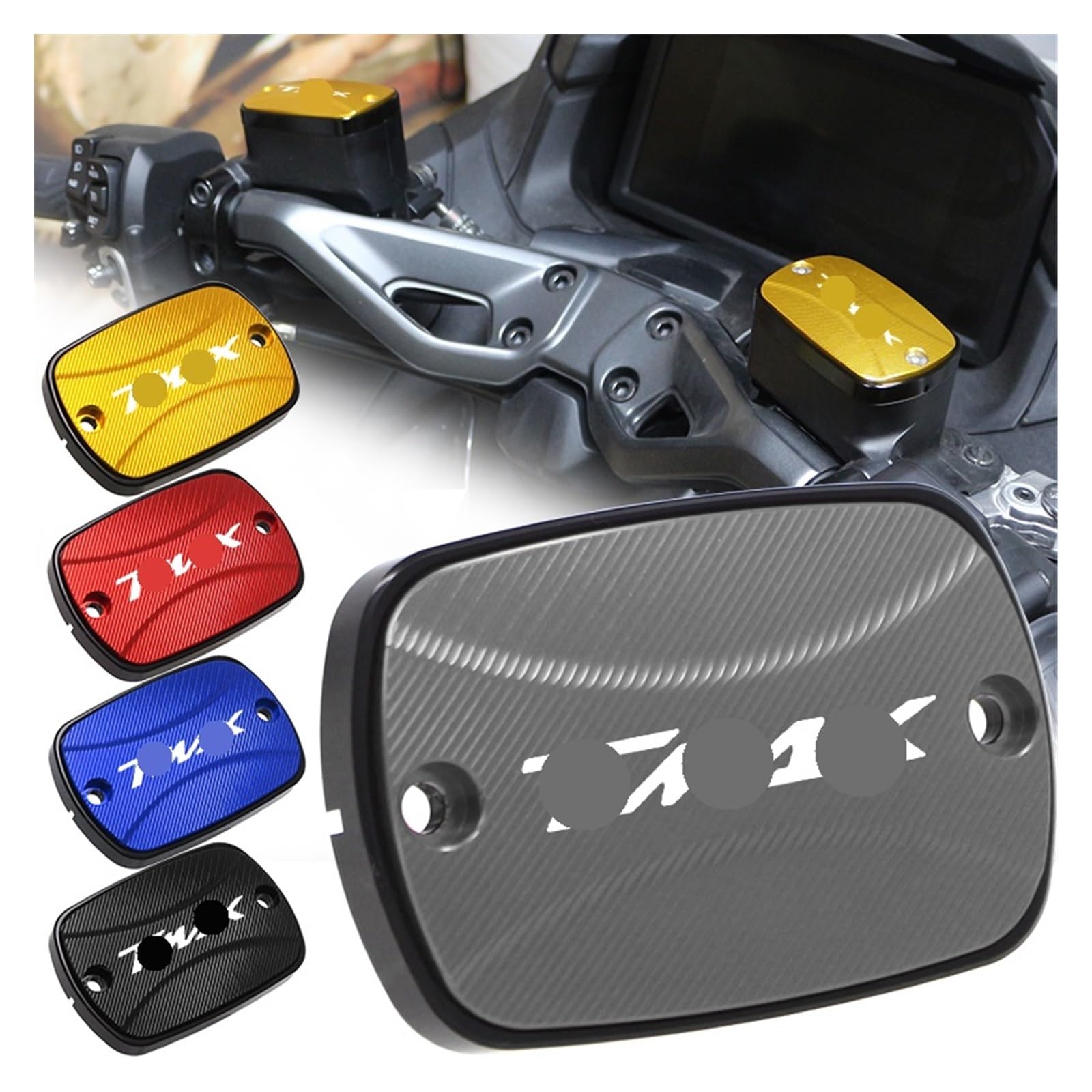 Motocicletta Tappo Liquido Freno Per TMAX 560 T-Max 500 TMax530 SX DX Accessori Moto Freno Anteriore Fluido Serbatoio Carburante Coperchio Tappo