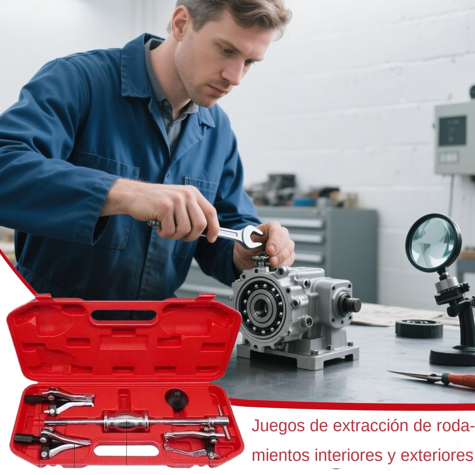 Juego De Extractores De Rodamientos Interior Y Exterior Extractores | Accesorios De Desmontaje Robustos Para Entusiastas Principiantes