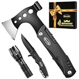 RoverTac Tools Set for Dad Gifts&comma; 11-in-1 Multitool Axe&comma; LED Flashlight & Tactical Knife in a Gift Box with "BEST DAD EVER"&comma; Unique Gift for Dad on Father’s Day&comma; Birthday&comma; Christmas & Retirement