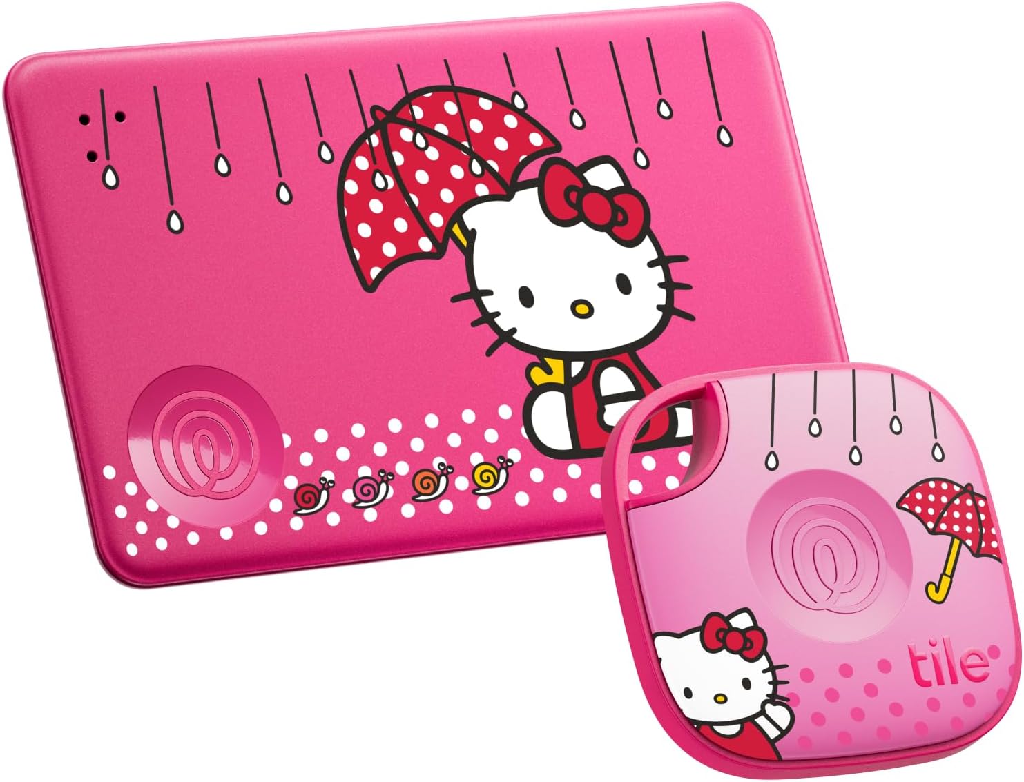 Tile Life360 Starter Pack 2-Pack: Mate & Slim Bluetooth Trackers with Hello Kitty Design - Keys, Wallets, Pets iOS/Android