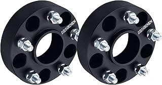 DCVAMOUS 2PC Black 5x4.75 Hubcentric Wheel Spacers 1.5 Inch with 12x1.5 Studs Compatible with Chevy GMC 5 Lug 5x120.65 for 1982-2003 Camaro | 1984-2019 Corvette | 1983-2005 Blazer | 1982-2004 S10