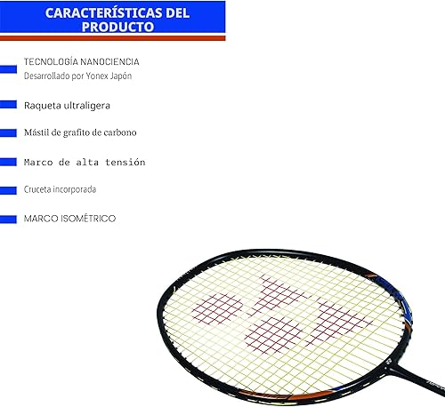 Miniatura 4 de YONEX Nanoray 10F Hi-Flex - Raqueta de bádminton preencordada