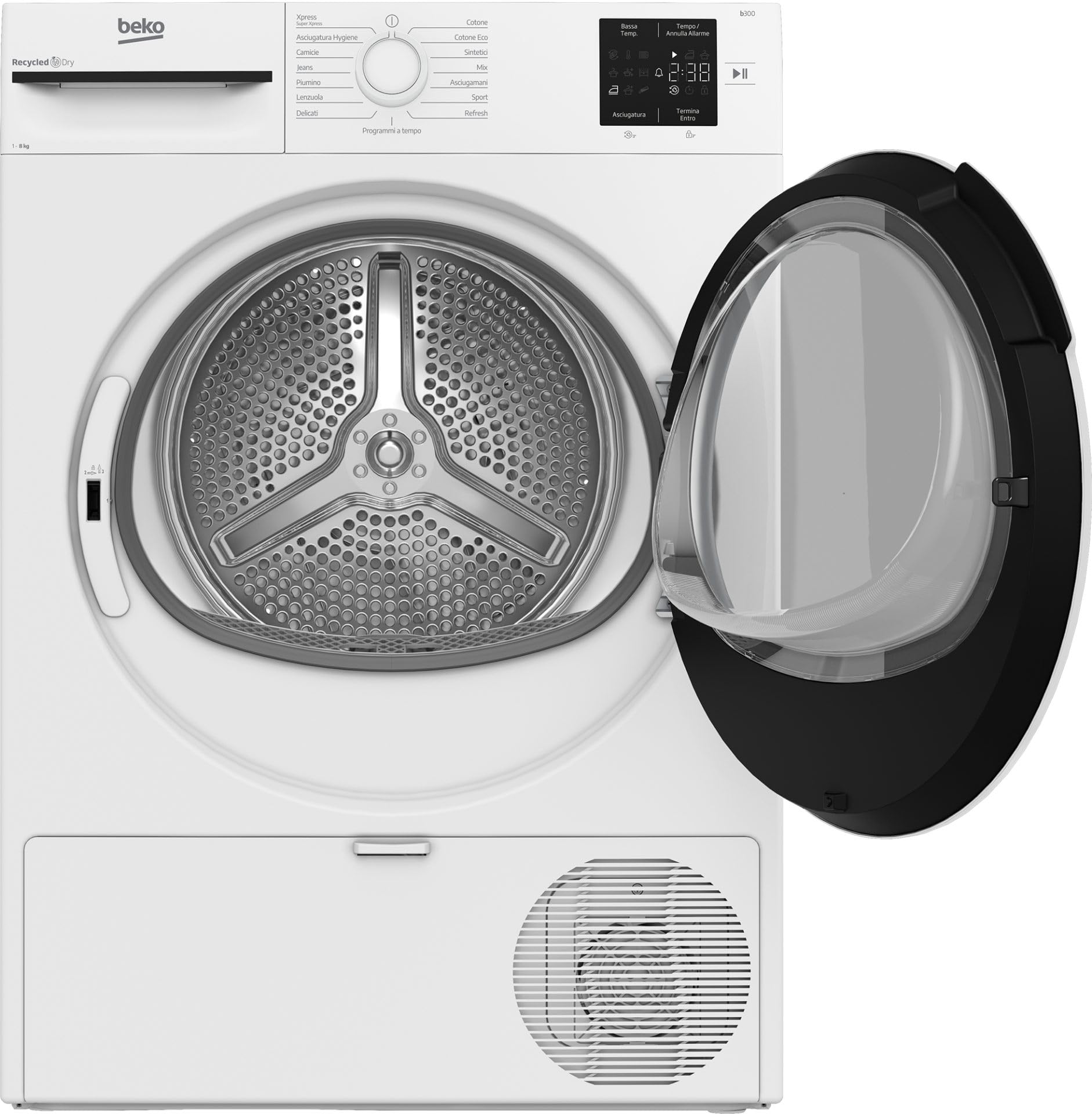 BMT83EW ASCIUG SNELLA 8KG A++/D P54CM PLANA OBLO BIANCO