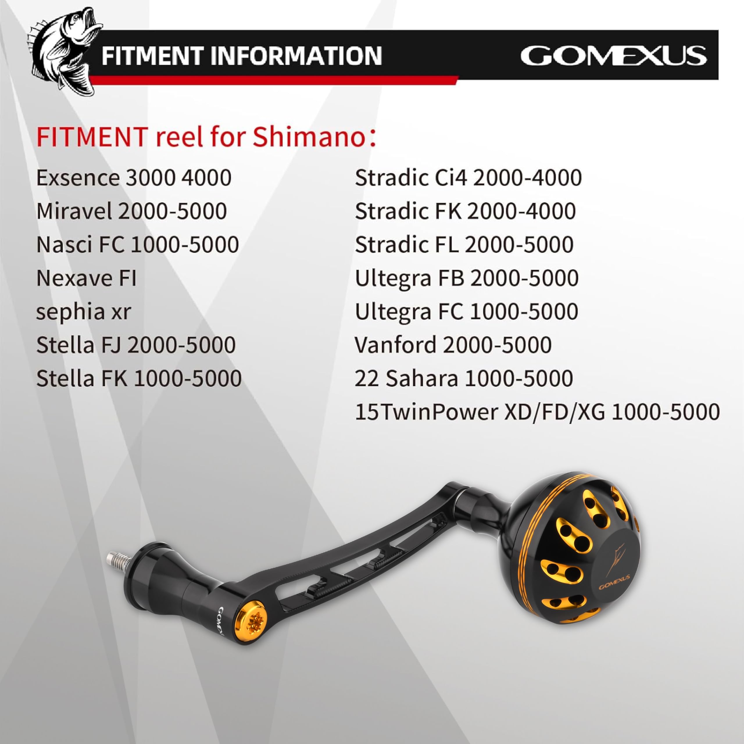 POIGNÉE DE MOULINET Gomexus CJ35 poignée de bobine compatible Shimano... EUR 116,34 - FR