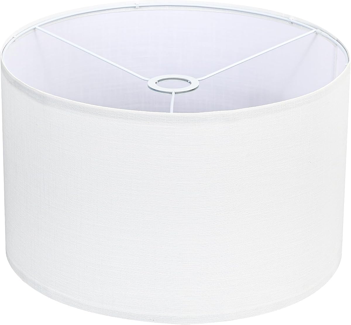 White Drum Lamp Shade 16 Top x 16 Bottom x 10 High