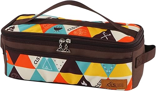 Vista 9 de Azarxis Bolsa organizadora de utensilios de cocina de viaje para camping, bolsa de almacenamiento de utensilios de cocina, estuche portátil