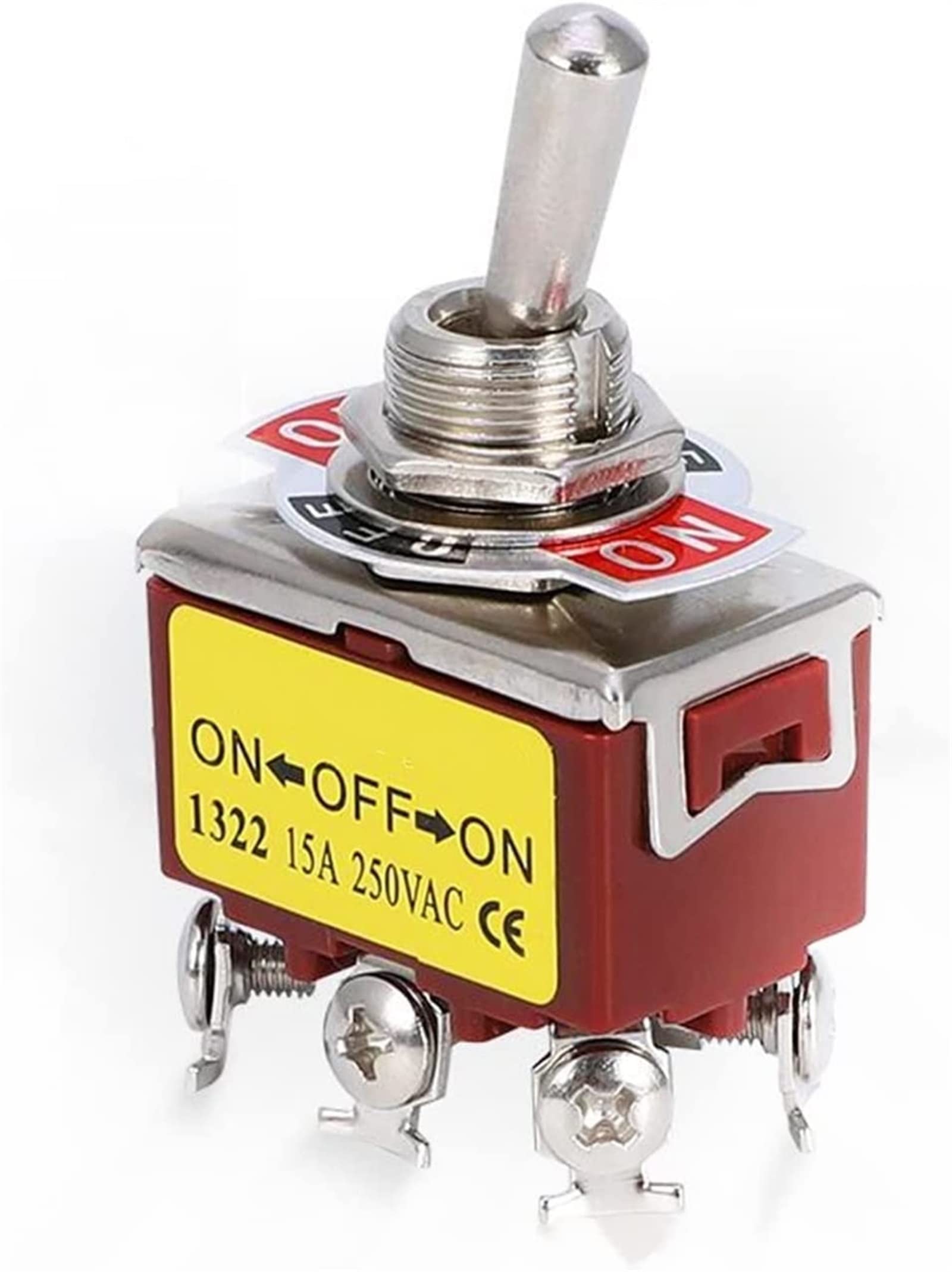 Interrupteur de glissière à bascule E-TEN1322 12 mm 250VAC DPDT