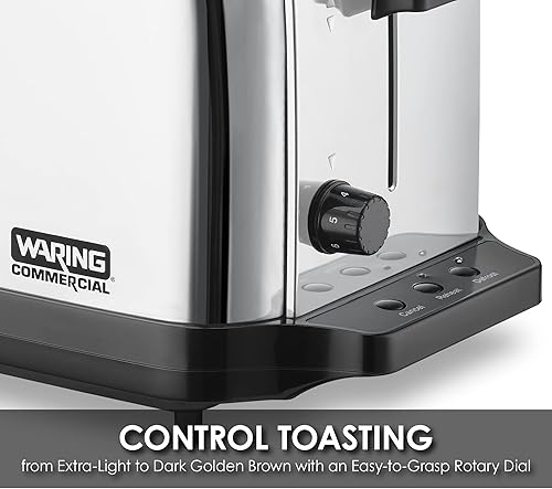 Miniatura 4 de Waring WCT704 - Tostadora desplegable ligera de 4 rebanadas ranura extra larga 120 V enchufe de 5-15 fases