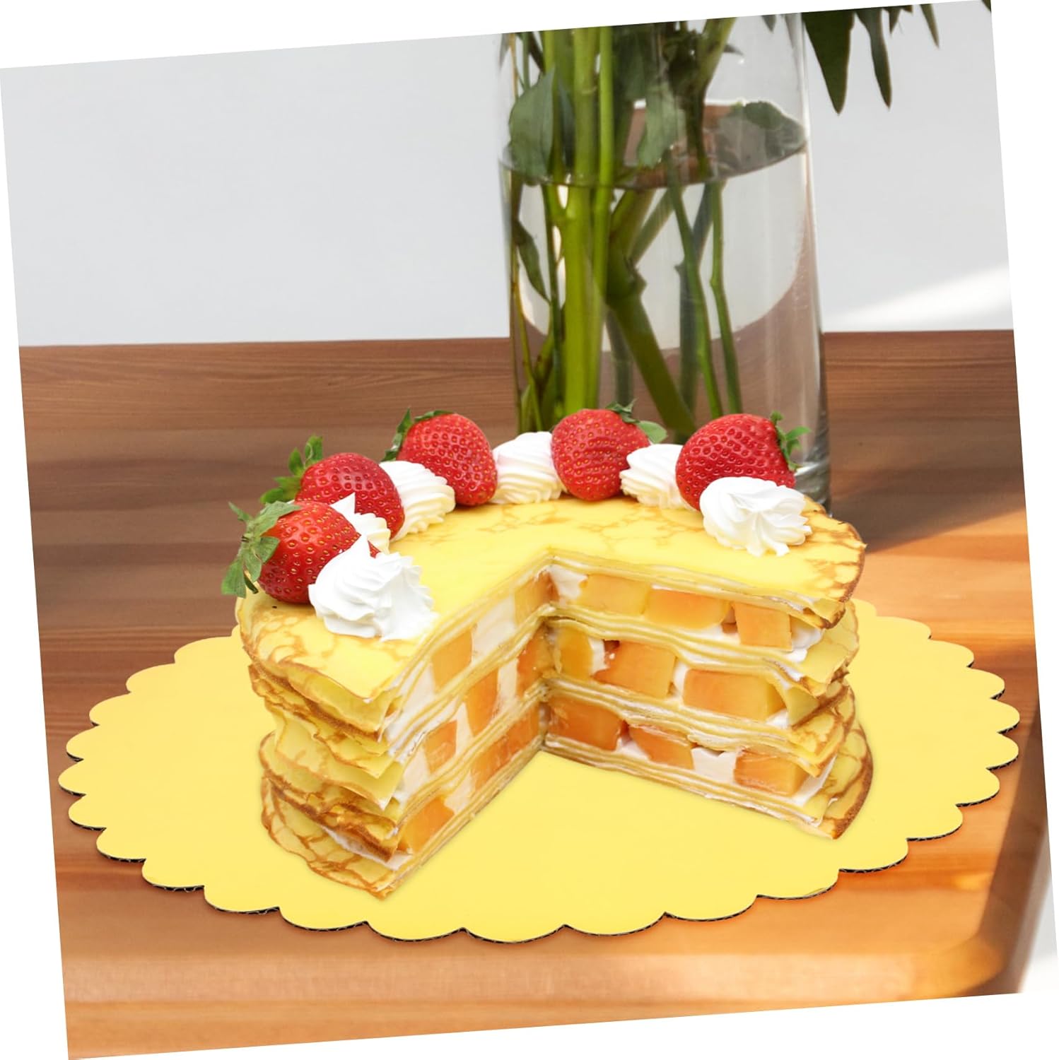 30pcs Round Cake Boards and Circle Cake Decorating Paper Bases for and Presentation Sturdy Cardboard Supports for Occasions