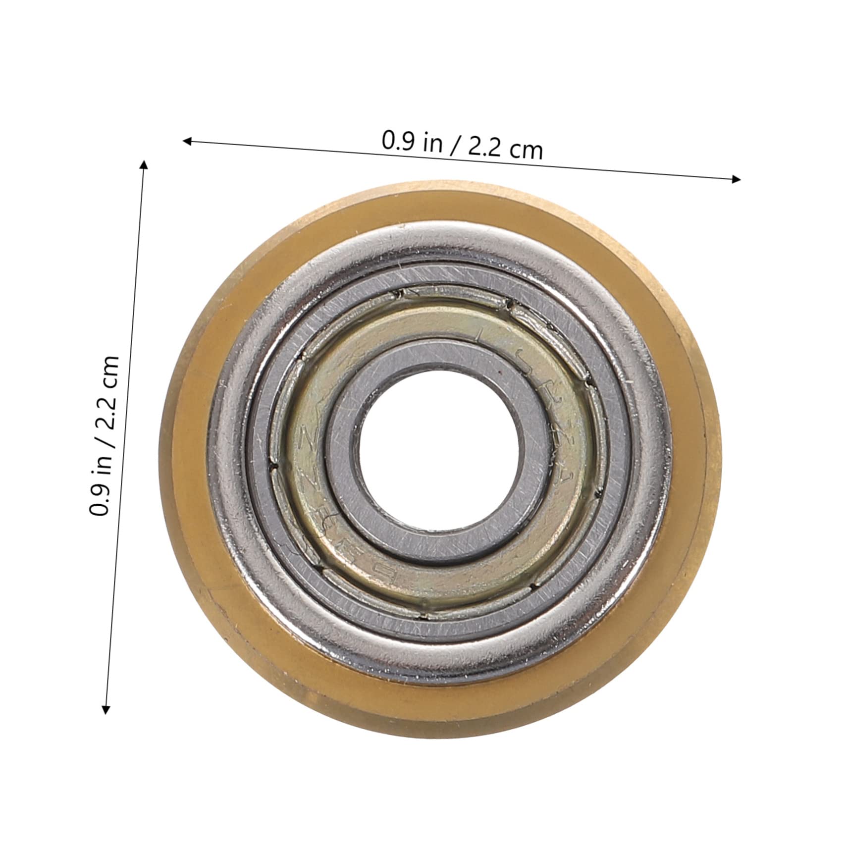 Gadpiparty 5 Set Ruota da Coltello da Taglio di Piastrelle Smusso della Piastrella Piastrellatura Taglierino Mola per Trapano Ruote Sostitutive Lega Golden 2 Pezzi*5