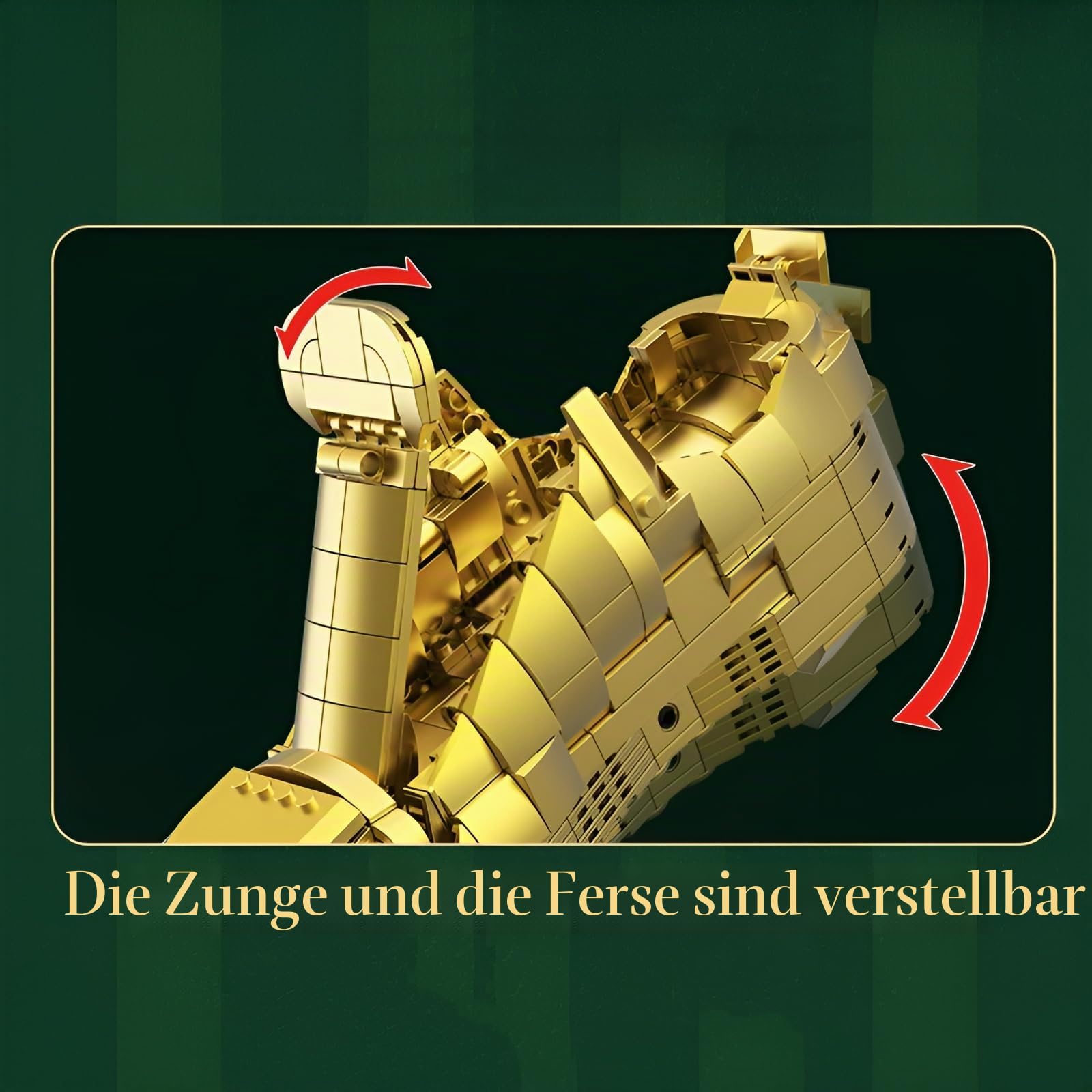 Weltmeisterschaftspokal-Bausatz, 573-teiliges Bauset für den Goldenen Schuh, Modell eines Fußball-Meisterschaftspokals, Wohnaccessoire, STEM-Spielzeug, kreatives Geschenk für Fußballfans