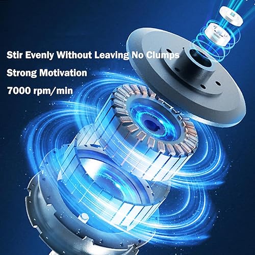 Miniatura 7 de Botella agitadora eléctrica de proteínas, Tritan  sin BPA, mezclador de proteínas recargable por USB, taza mezcladora portátil para batidos de