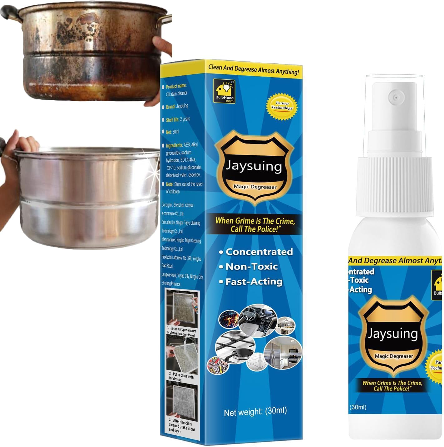 Jaysuing Magic Degreaser Cleaner Spray,Jaysuing Kitchen