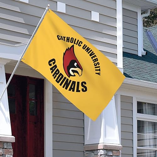 Miniatura 8 de Bandera decorativa de la Universidad Católica de América de 3 x 5 pies para exteriores, bandera de jardín, bandera individual para exteriores