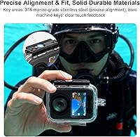 Vista 7 de Estuche de buceo impermeable para DJI Osmo 360, soporta 50M/164FT Subacuático Buceo Buceo Buceo Profundo