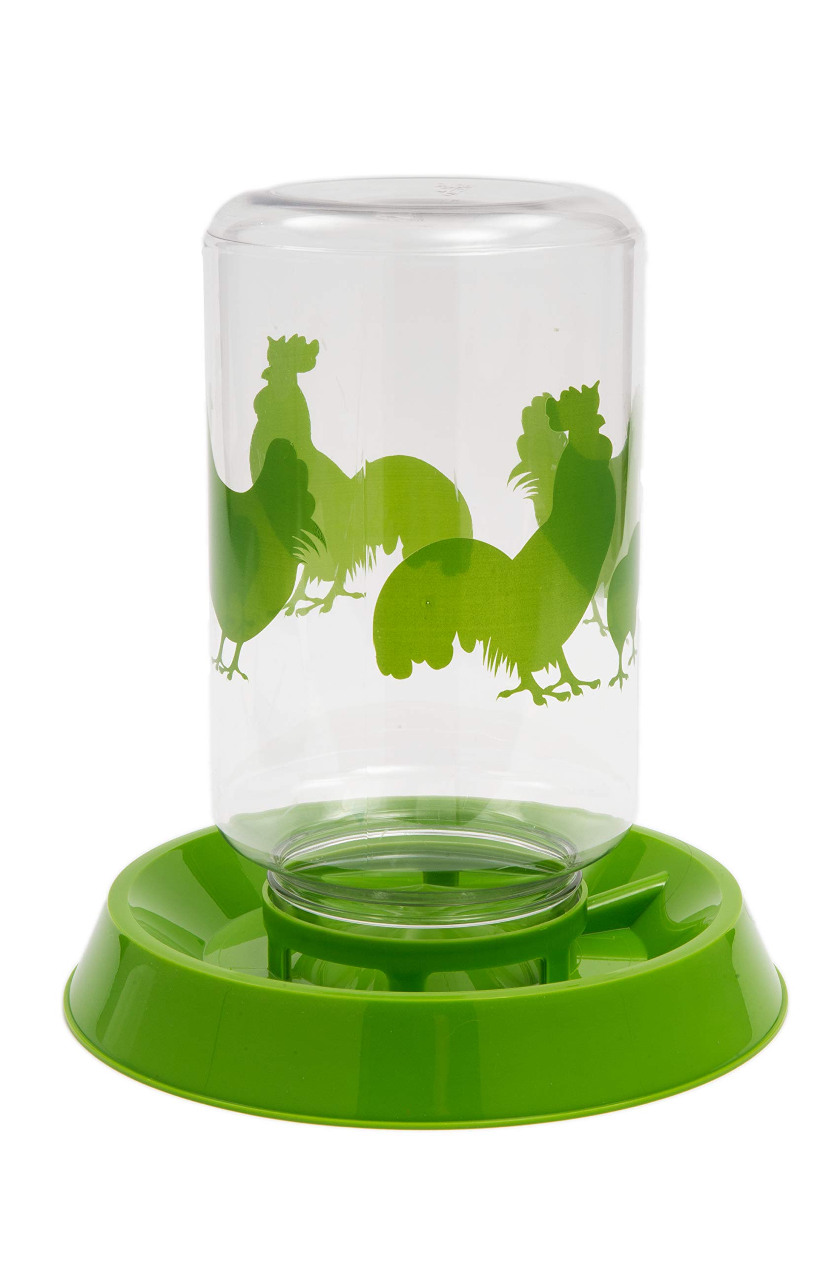 LixitChicken Feeder and Water Fountain, 128oz (Chickens, Single), White/tan, 671304