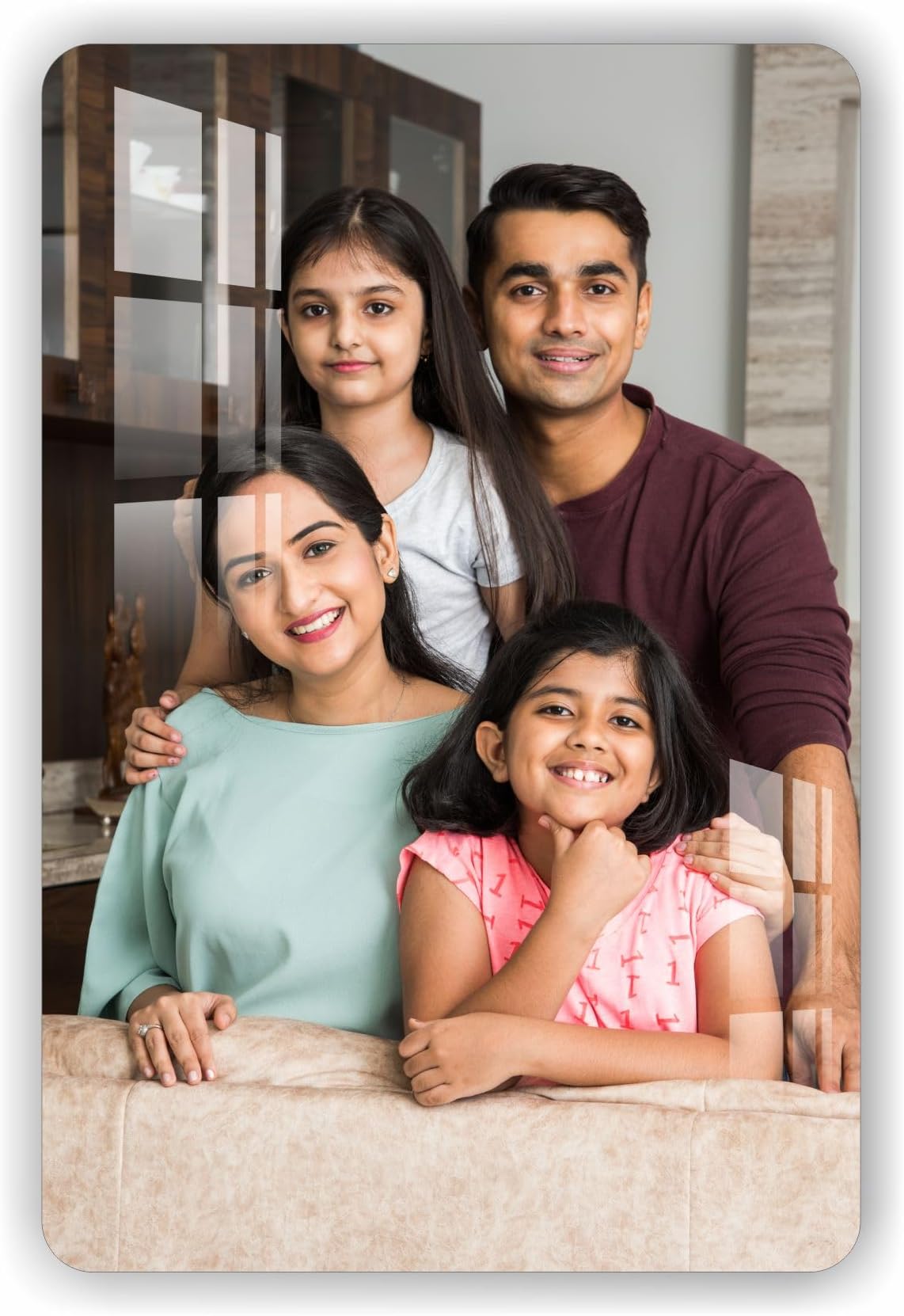 Customised Acralic Photo Frame for Wall | (12x8 inch, 3mm) Personalized Clear Acrylic Wall Mount Frameless Picture Photo | Photo Frame for Birthday, Special Moment, Family