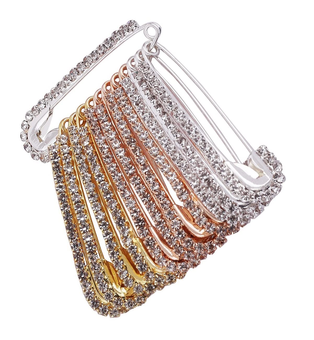 THANUS CRAFT Diamond Stone Safety Saree Holding Heavy Pleats Pins Hijab Brooch Dresses Sadi Sari Pin for Women & Girls (B0B3NC4MMK) Amazon Price History, Amazon Price Tracker