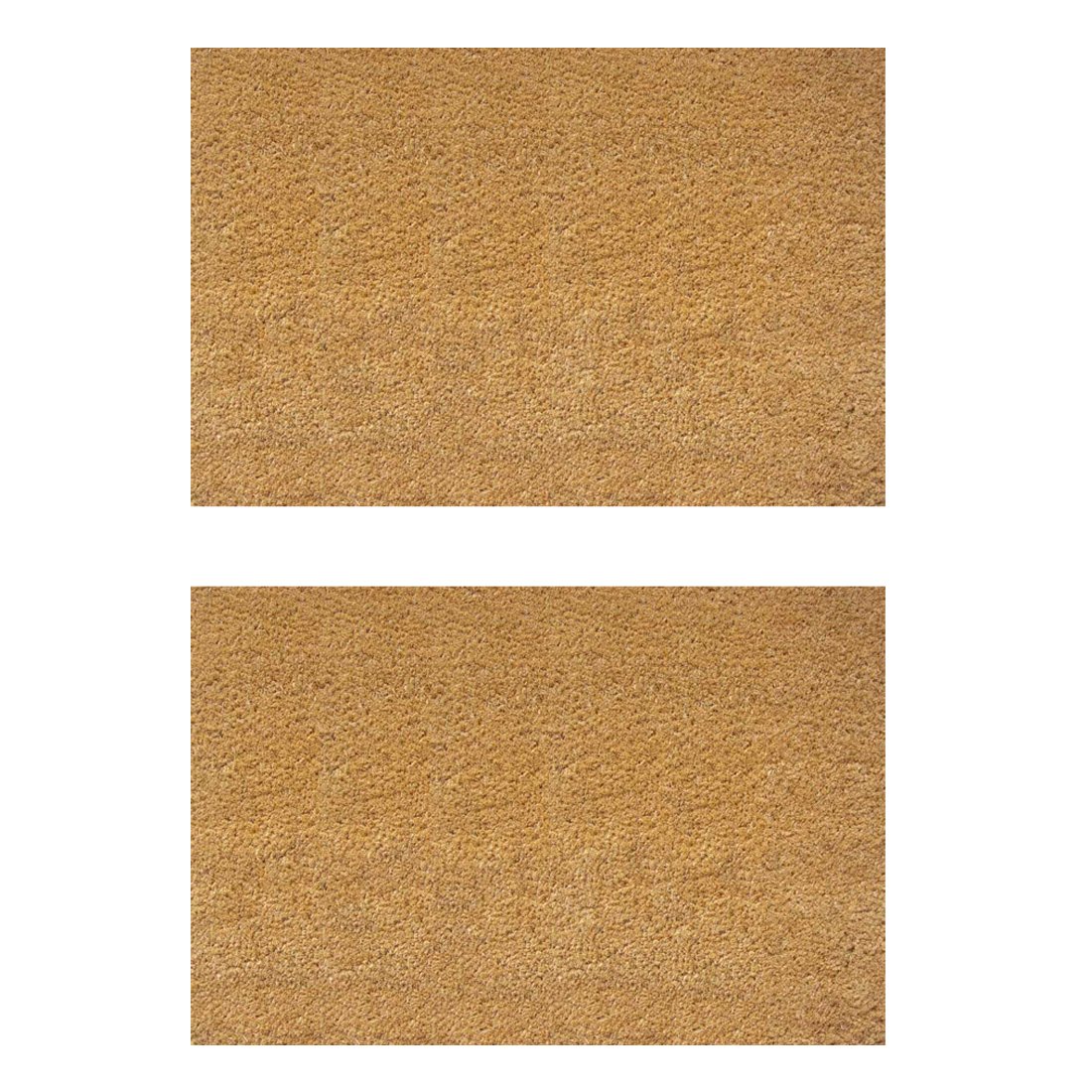 ATMAH Plain Coir Doormat 40cm x 60cm - 2 Pieces