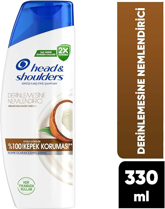 Head & Shoulders Derin Nemlendirici Kepek Hindistan Cevizi Yağlı Günlük Kullanım 330ML Şampuanı