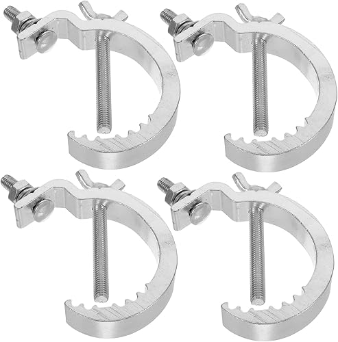 ERINGOGO Accesorios de lámpara de abrazadera de braguero de iluminación, abrazadera de armadura de aluminio, montaje de iluminación, ganchos de luz