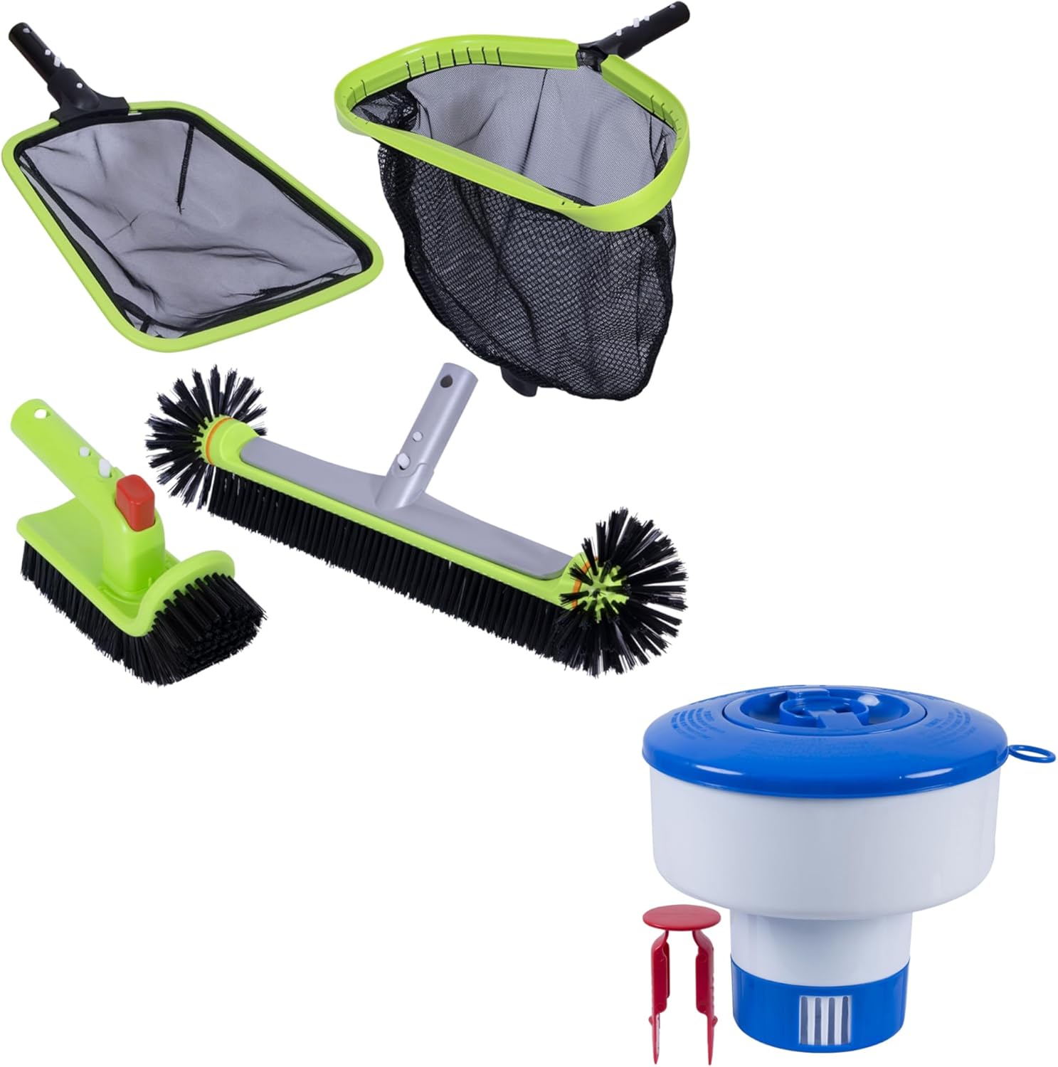 Sepetrel Deluxe Pool Cleaning Kit and Floater Dispenser