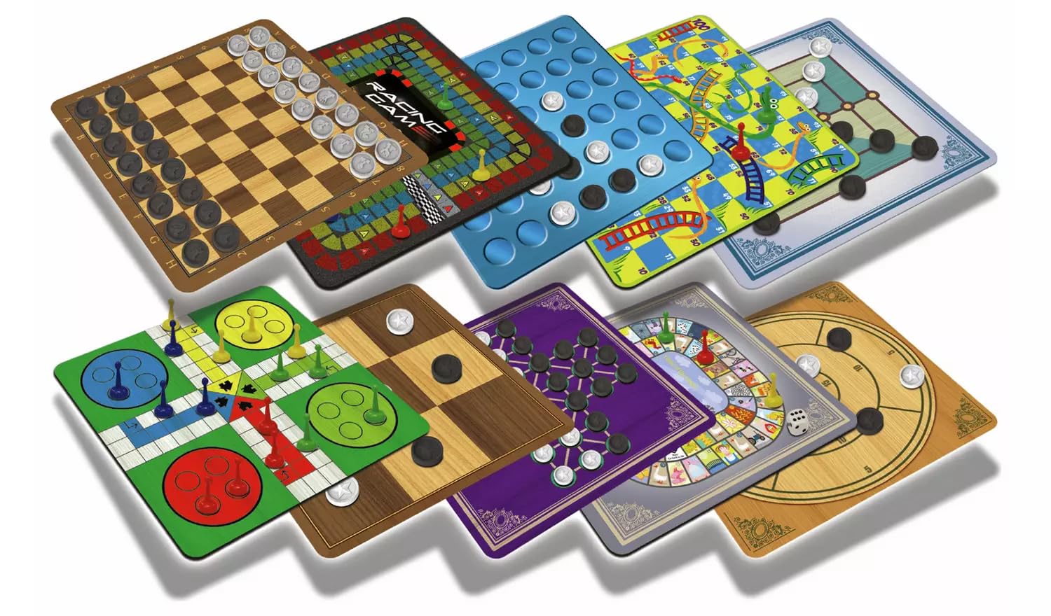 Chad Valley 40 Classic Board Games Bumper Set * The collection includes well-loved family favourites that suit different moods and group sizes *