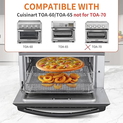 Miniatura 2 de Cesta para freidora de aire para horno, accesorios para freidora de aire Cuisinart, horno tostador, juego de hornear con cesta de freidora de aire,